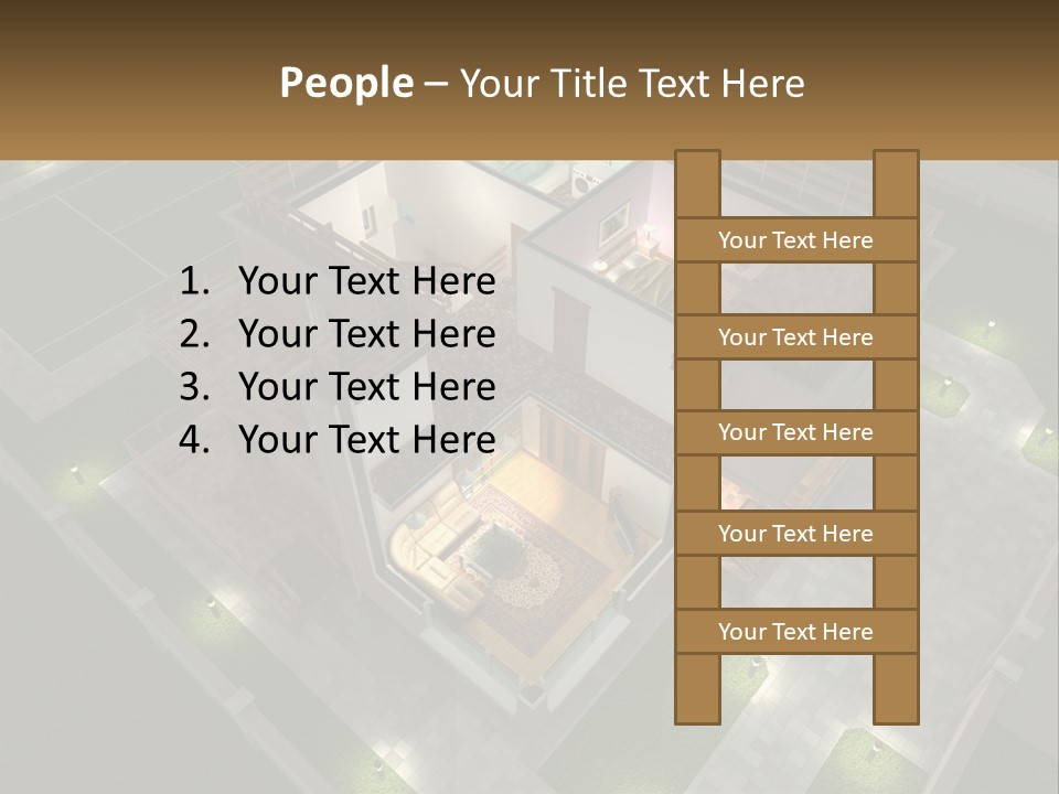 Carpet Wall Cut PowerPoint Template