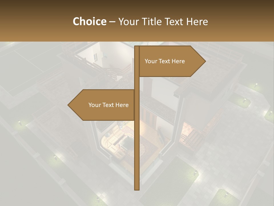 Carpet Wall Cut PowerPoint Template