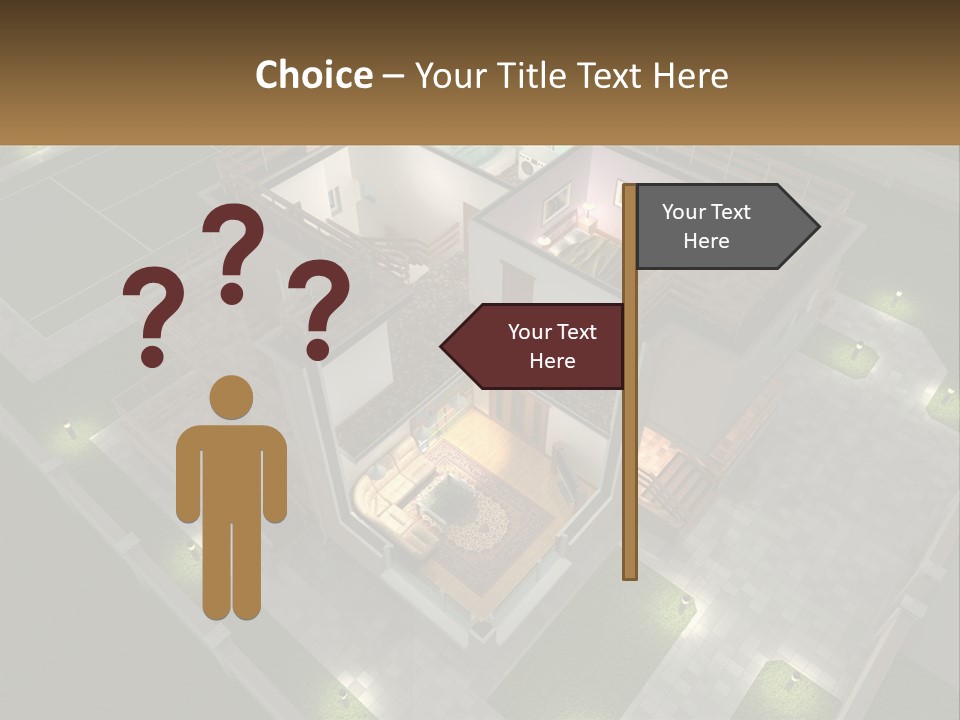 Carpet Wall Cut PowerPoint Template