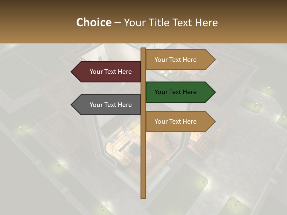 Carpet Wall Cut PowerPoint Template