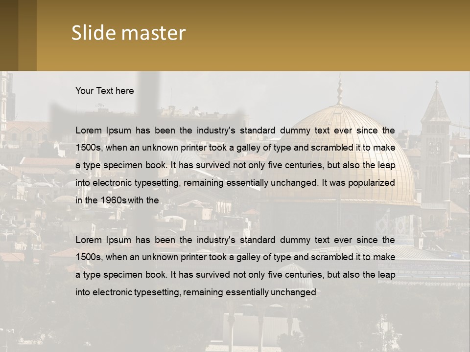 Rock Church Muslim PowerPoint Template