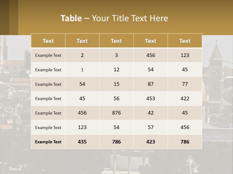 Rock Church Muslim PowerPoint Template