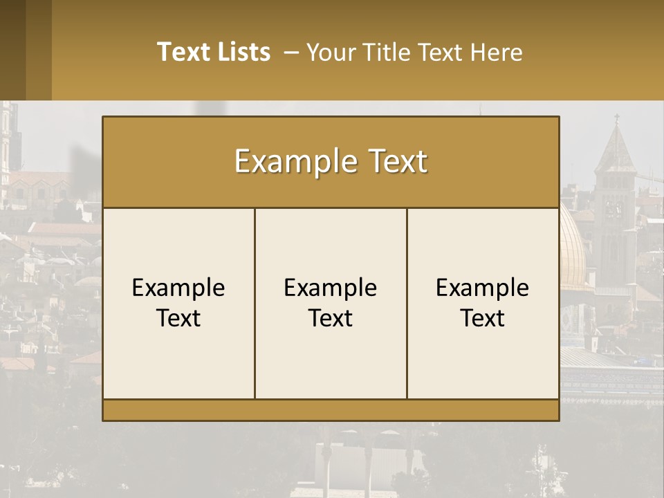 Rock Church Muslim PowerPoint Template