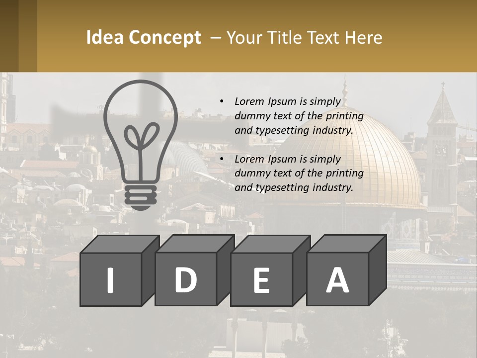 Rock Church Muslim PowerPoint Template