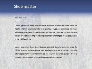 Gold Blue Sky Hunting Dog PowerPoint Template