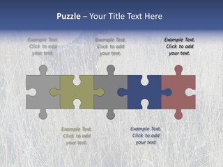 Gold Blue Sky Hunting Dog PowerPoint Template