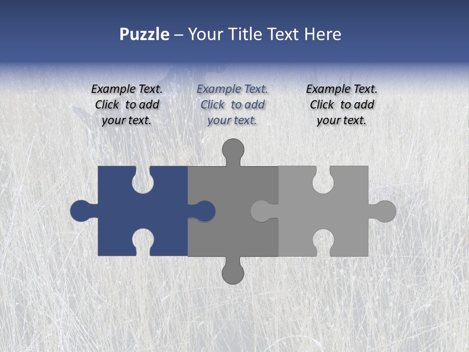 Gold Blue Sky Hunting Dog PowerPoint Template