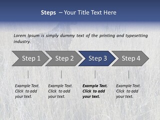 Gold Blue Sky Hunting Dog PowerPoint Template
