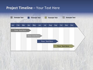 Gold Blue Sky Hunting Dog PowerPoint Template