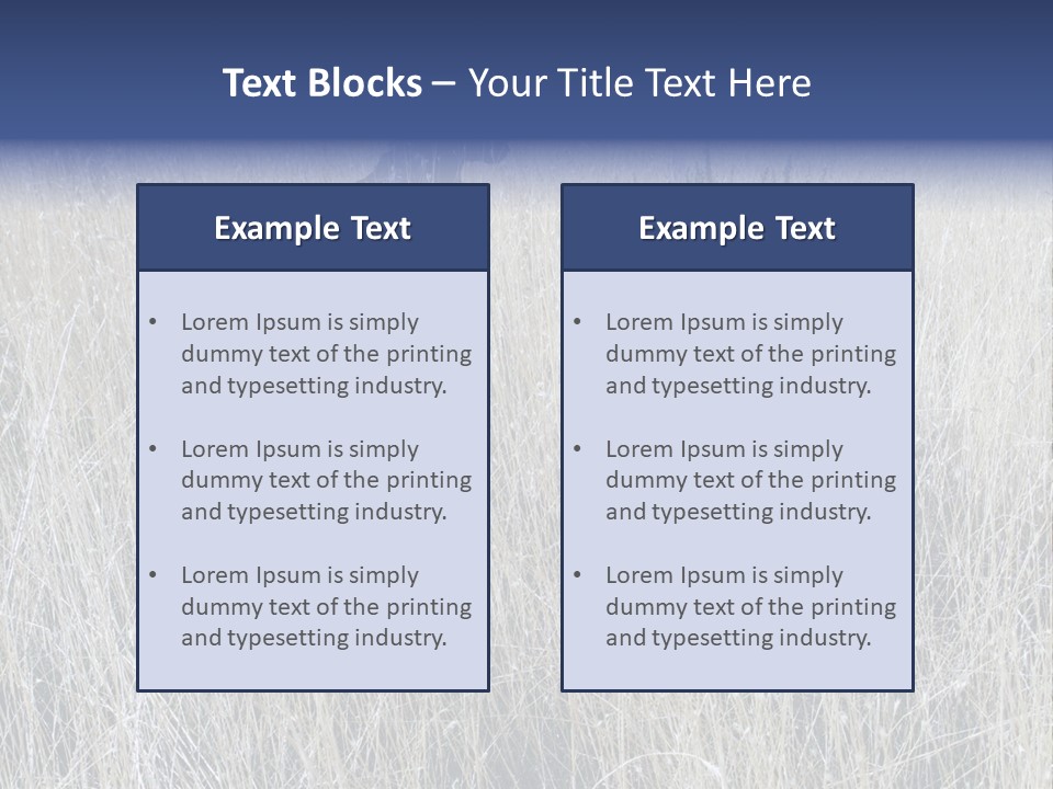 Gold Blue Sky Hunting Dog PowerPoint Template