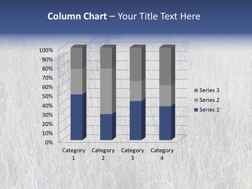Gold Blue Sky Hunting Dog PowerPoint Template