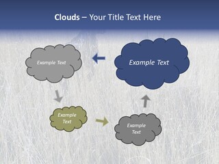 Gold Blue Sky Hunting Dog PowerPoint Template