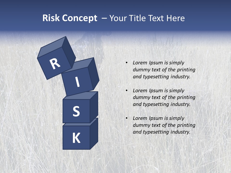 Gold Blue Sky Hunting Dog PowerPoint Template
