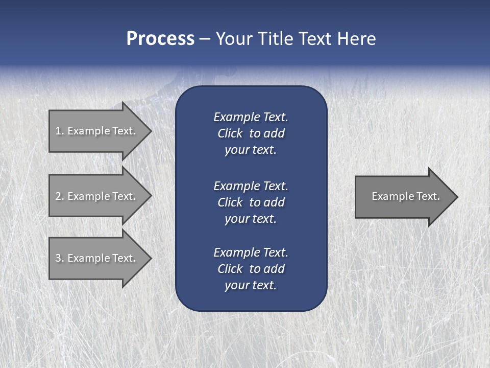 Gold Blue Sky Hunting Dog PowerPoint Template