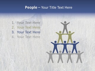 Gold Blue Sky Hunting Dog PowerPoint Template