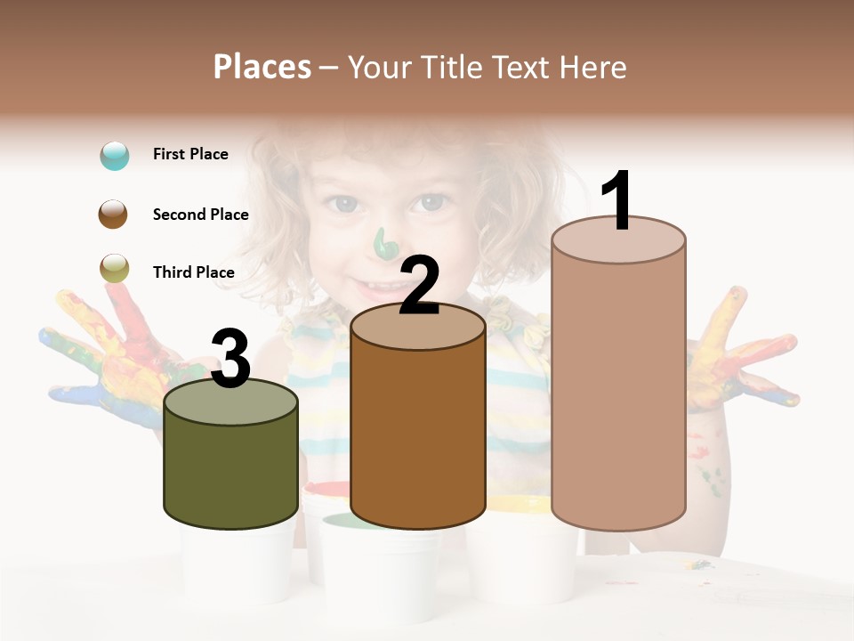 Playful Kid Playing PowerPoint Template