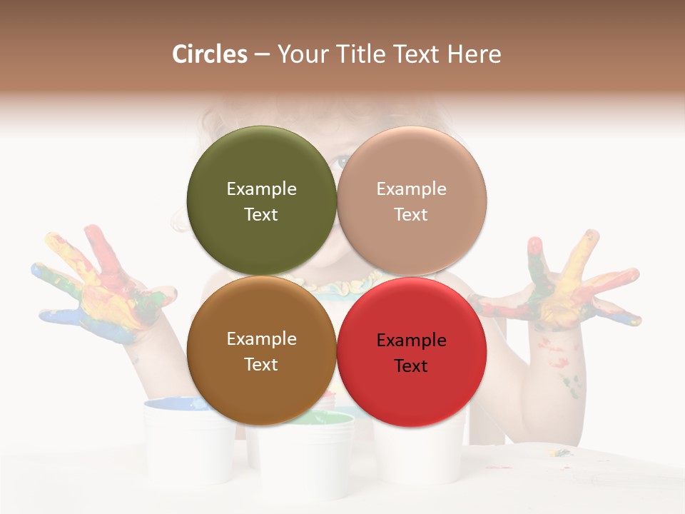 Playful Kid Playing PowerPoint Template