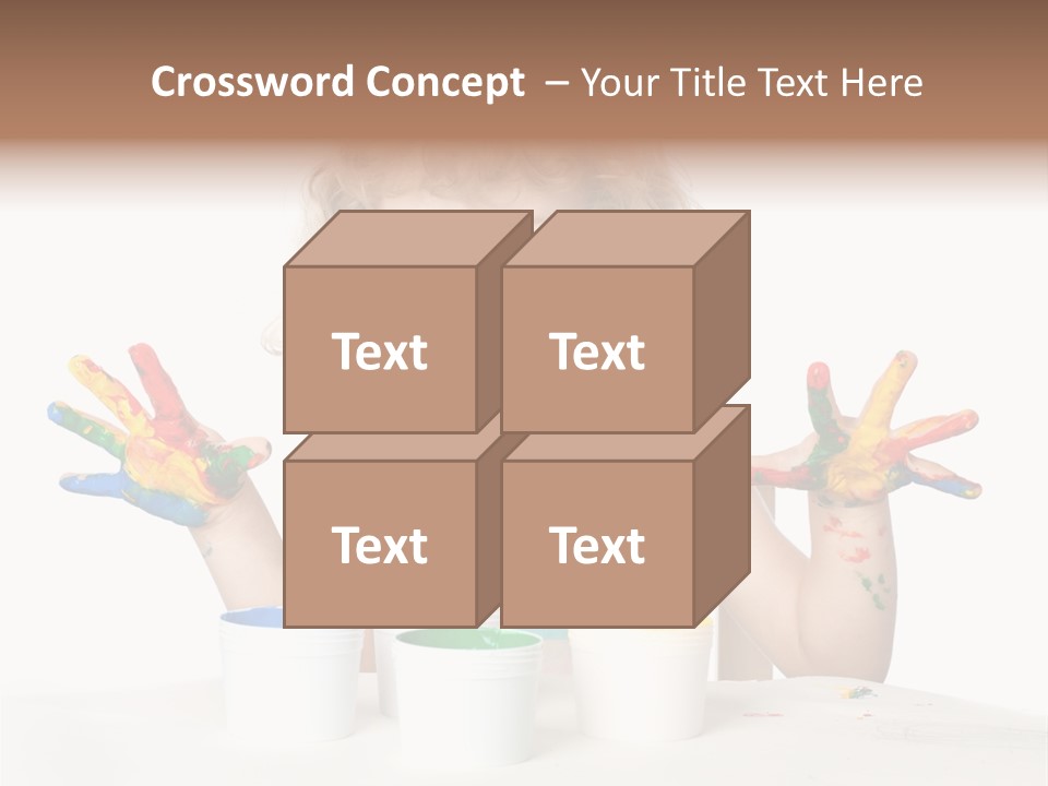 Playful Kid Playing PowerPoint Template