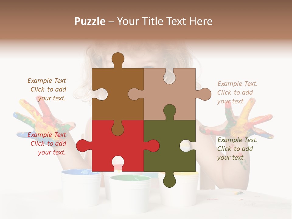 Playful Kid Playing PowerPoint Template