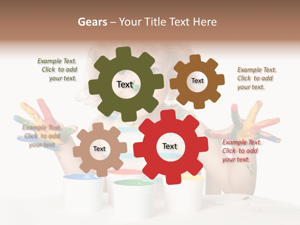 Playful Kid Playing PowerPoint Template