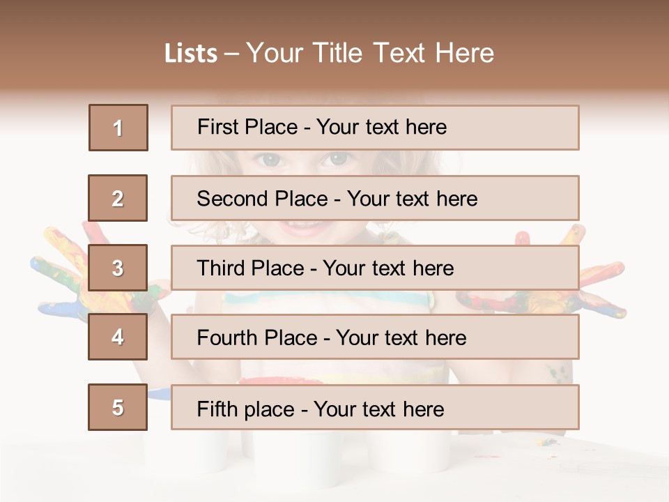 Playful Kid Playing PowerPoint Template