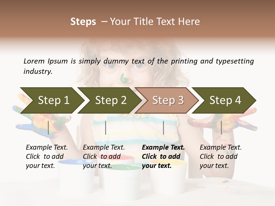 Playful Kid Playing PowerPoint Template