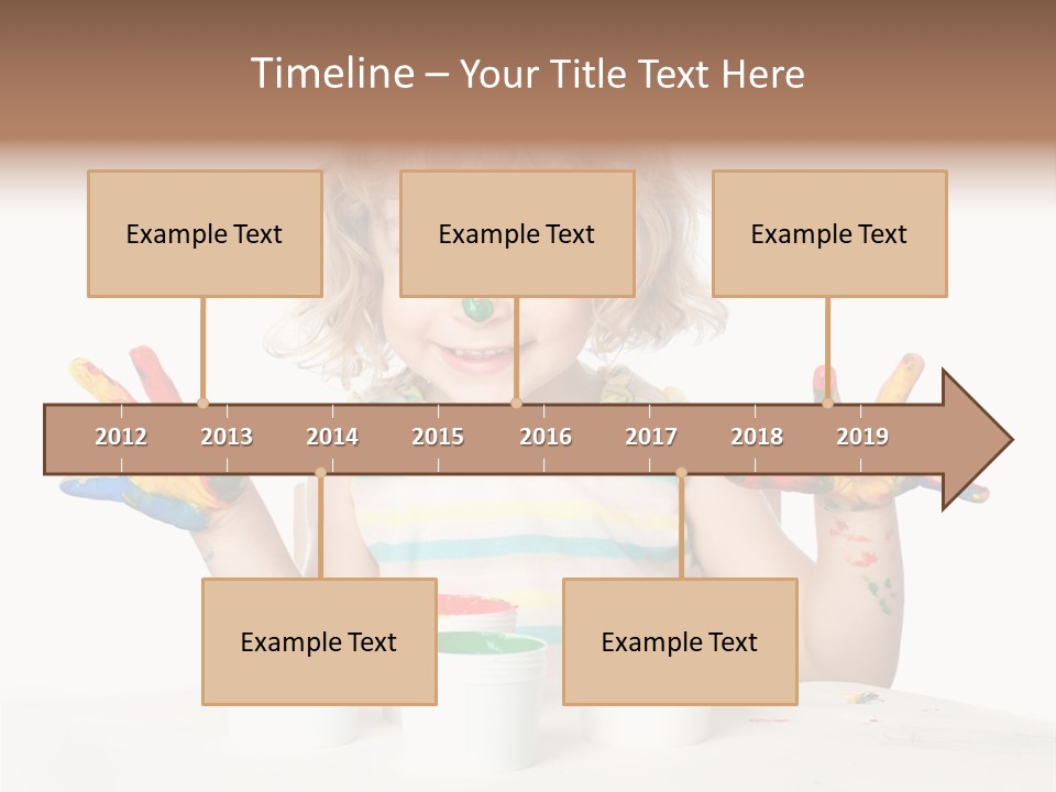 Playful Kid Playing PowerPoint Template