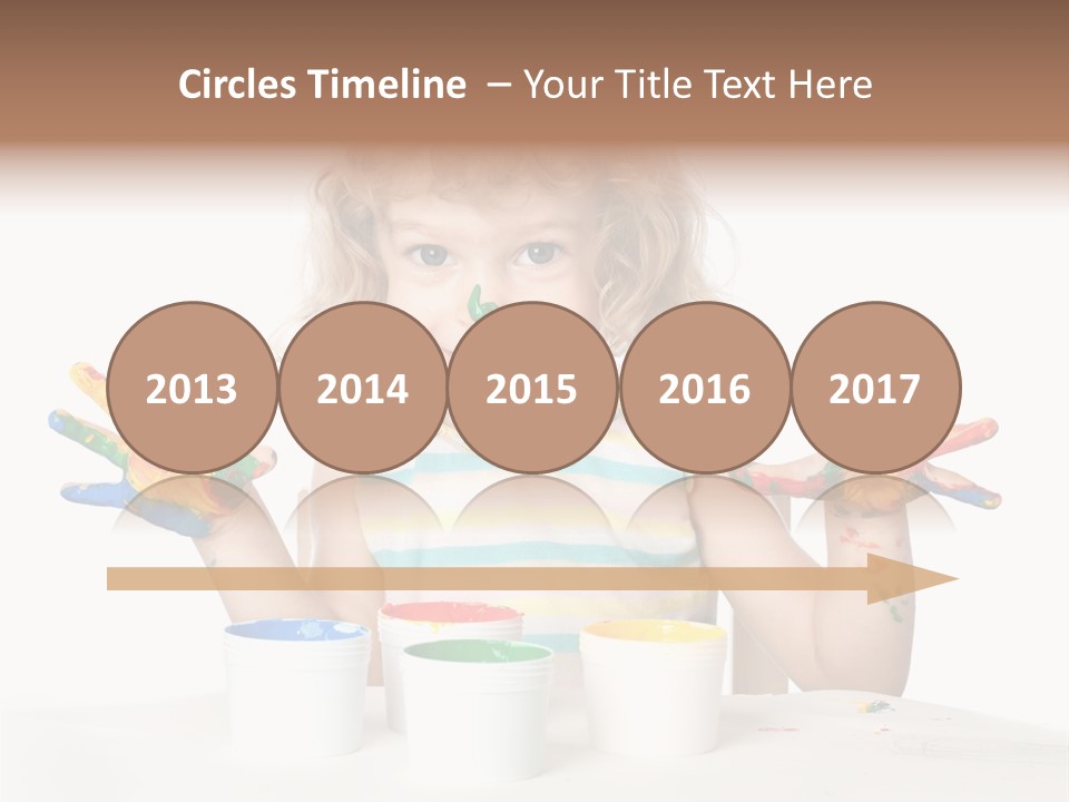 Playful Kid Playing PowerPoint Template