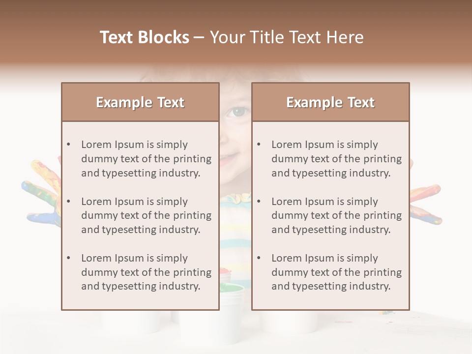 Playful Kid Playing PowerPoint Template