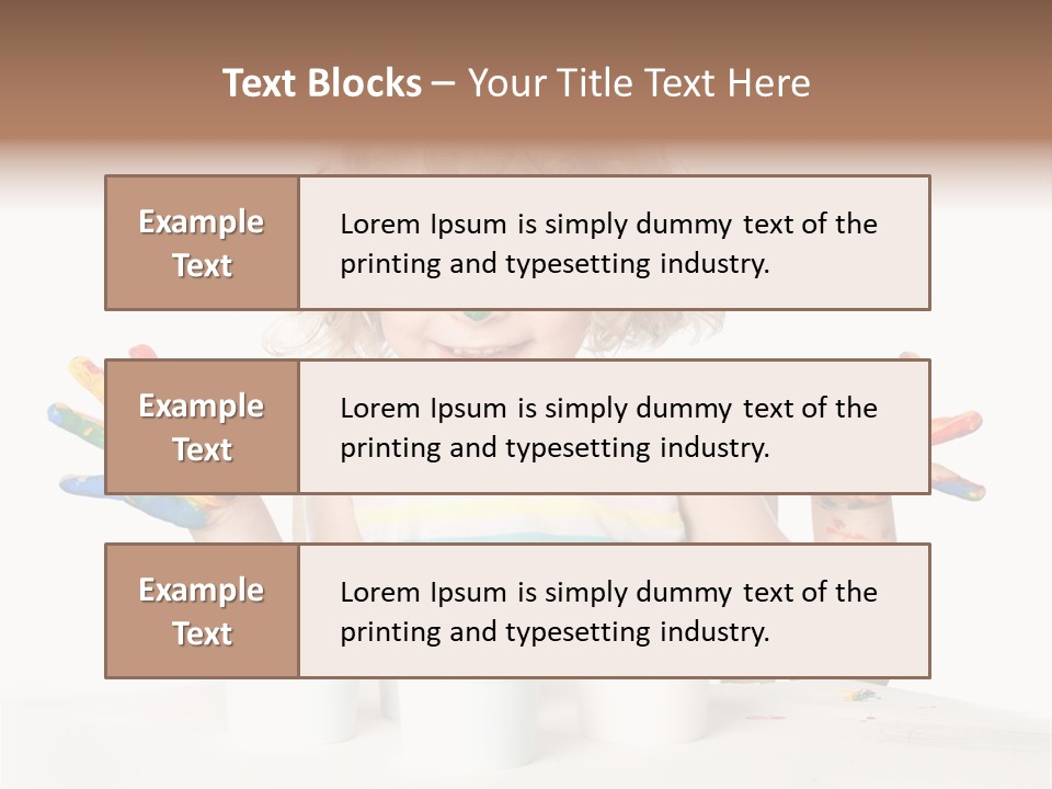 Playful Kid Playing PowerPoint Template