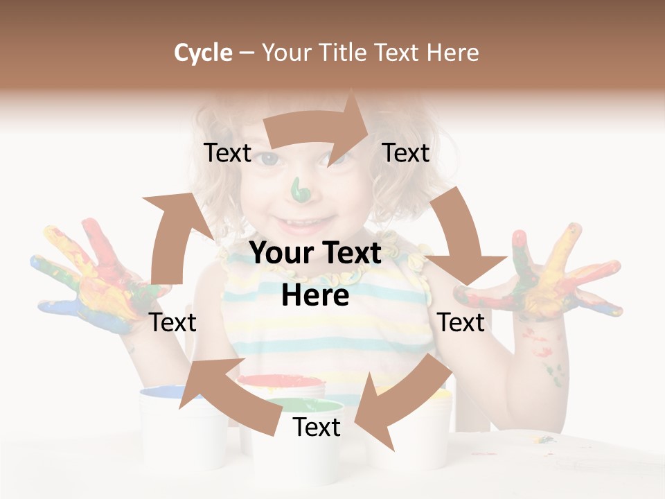 Playful Kid Playing PowerPoint Template