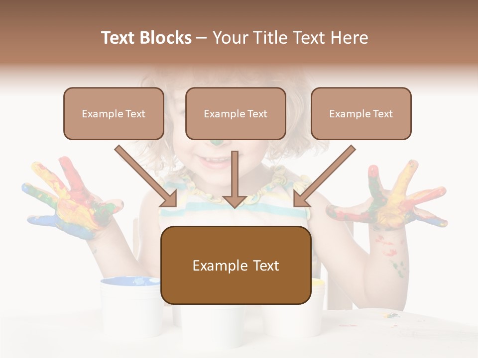 Playful Kid Playing PowerPoint Template