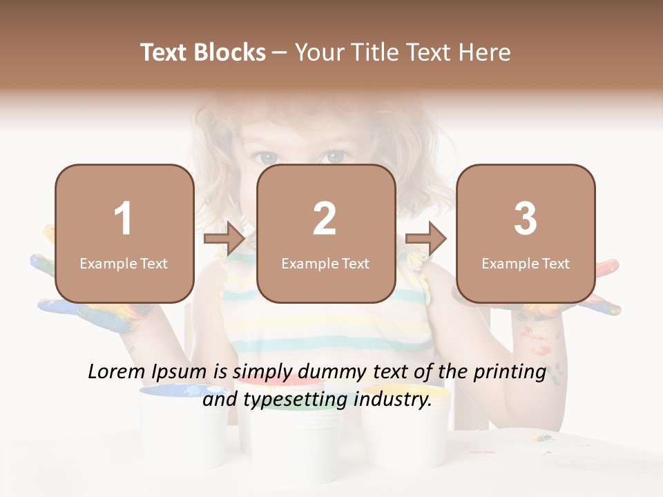 Playful Kid Playing PowerPoint Template