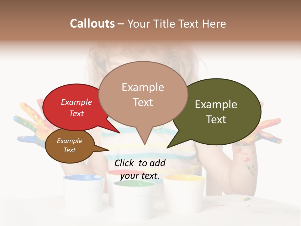 Playful Kid Playing PowerPoint Template