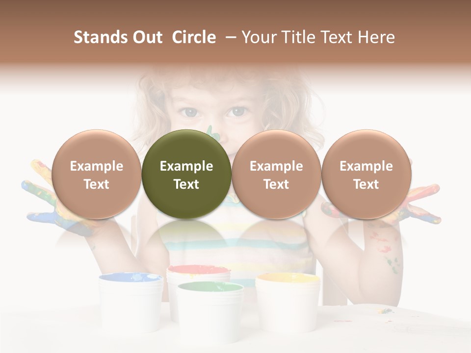 Playful Kid Playing PowerPoint Template