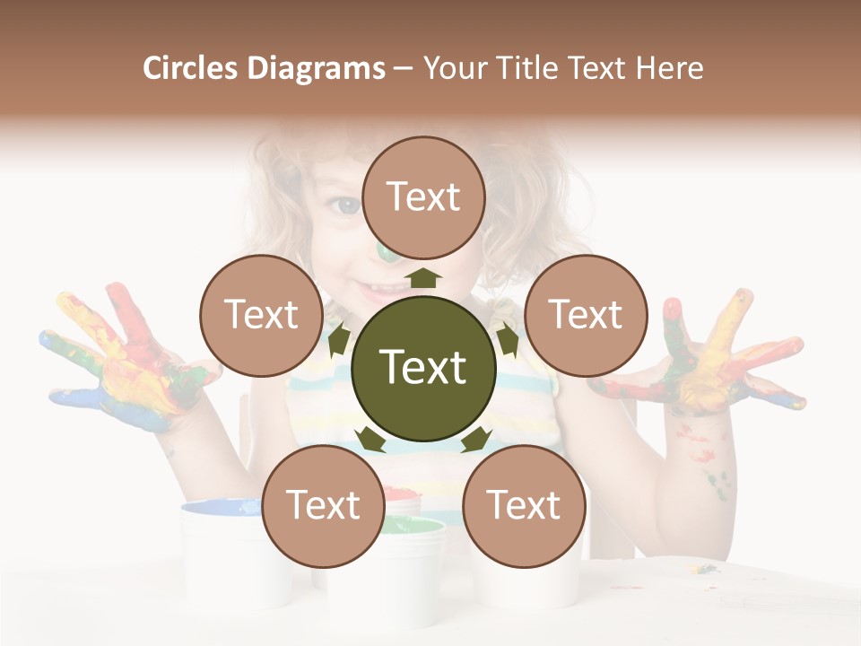 Playful Kid Playing PowerPoint Template