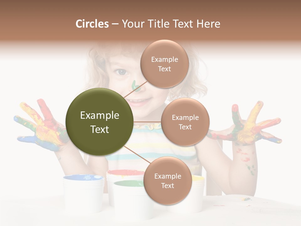 Playful Kid Playing PowerPoint Template