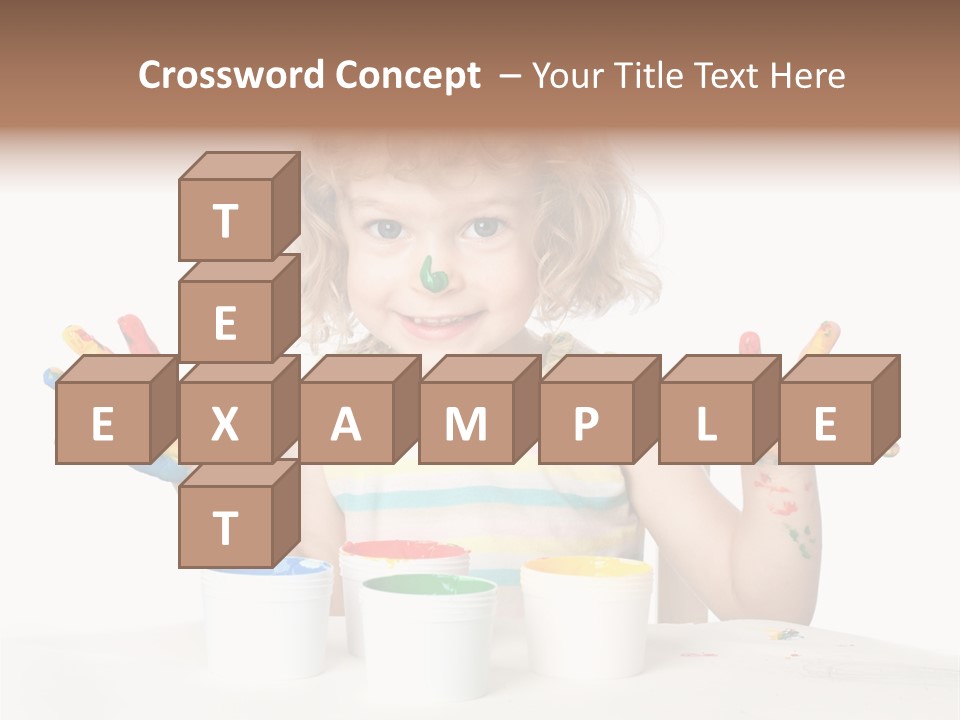 Playful Kid Playing PowerPoint Template