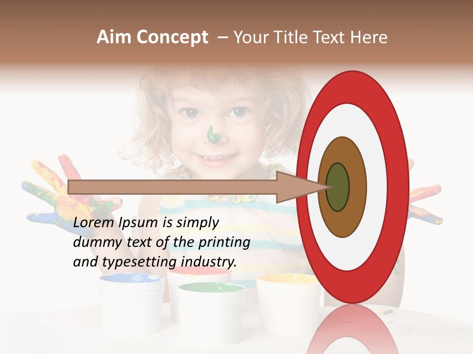 Playful Kid Playing PowerPoint Template