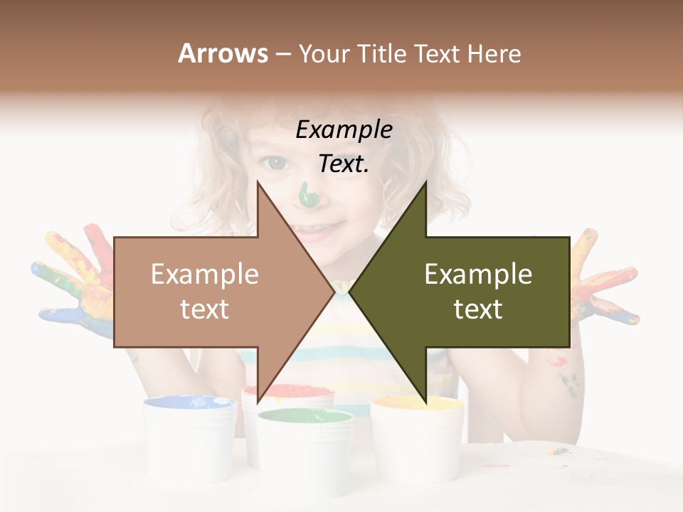 Playful Kid Playing PowerPoint Template