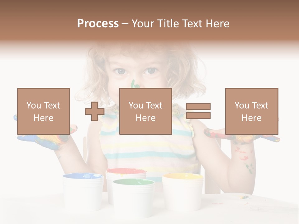 Playful Kid Playing PowerPoint Template