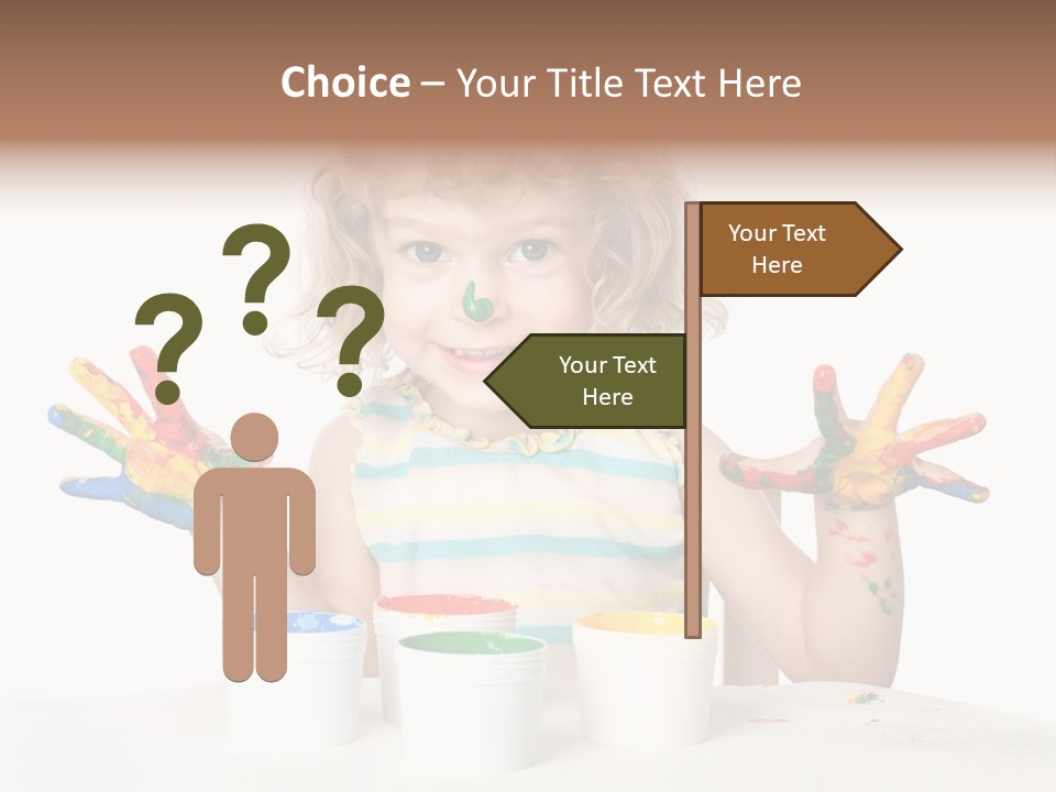 Playful Kid Playing PowerPoint Template