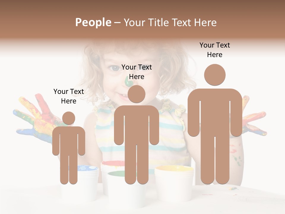 Playful Kid Playing PowerPoint Template