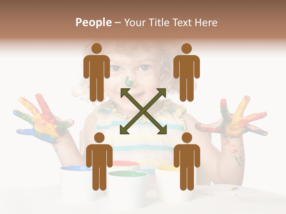 Playful Kid Playing PowerPoint Template