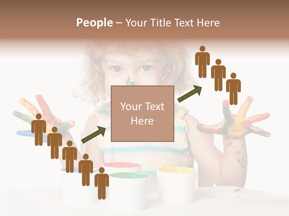 Playful Kid Playing PowerPoint Template