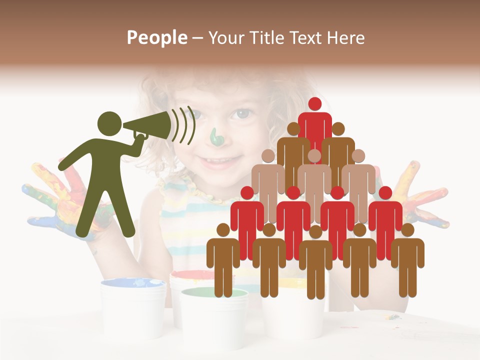 Playful Kid Playing PowerPoint Template