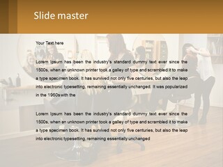 Color Image Hair Salon People PowerPoint Template