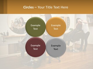 Color Image Hair Salon People PowerPoint Template