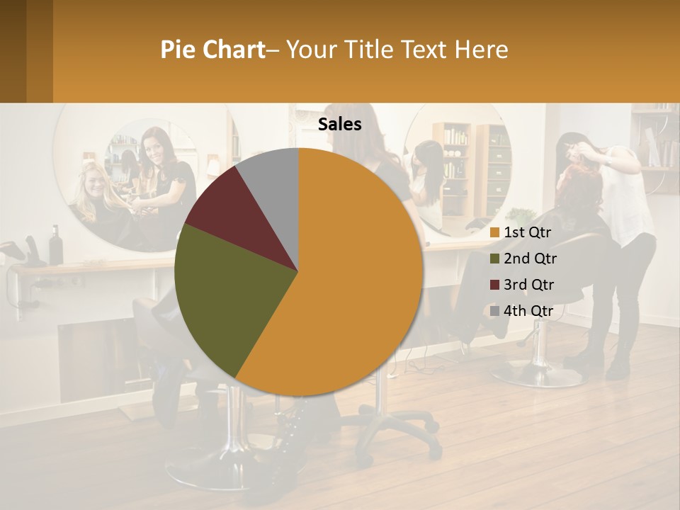 Color Image Hair Salon People PowerPoint Template