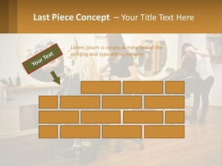Color Image Hair Salon People PowerPoint Template